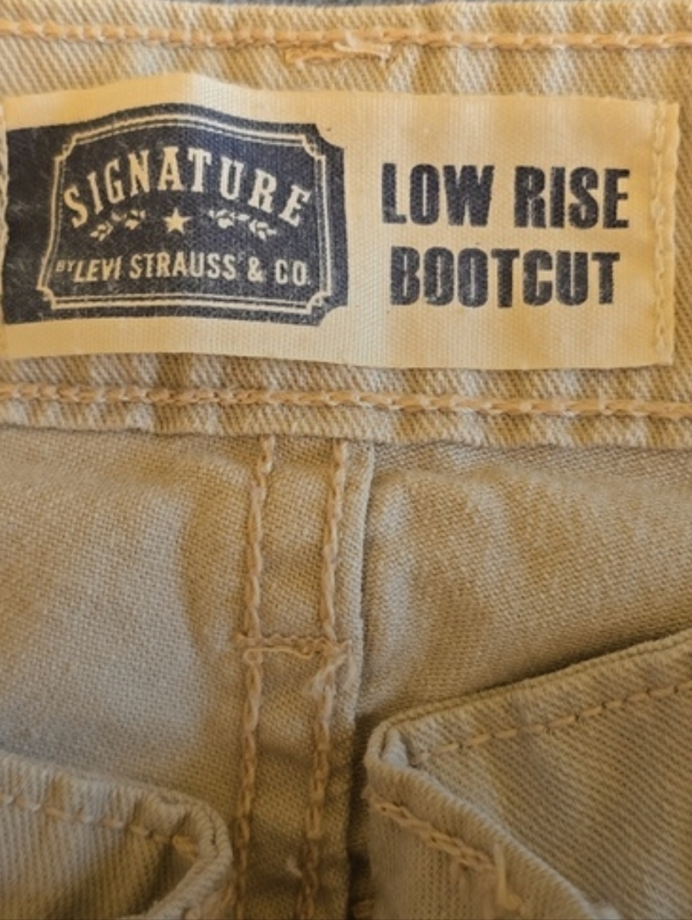 Signature Women's Tan Jeans - Picture 5 of 5